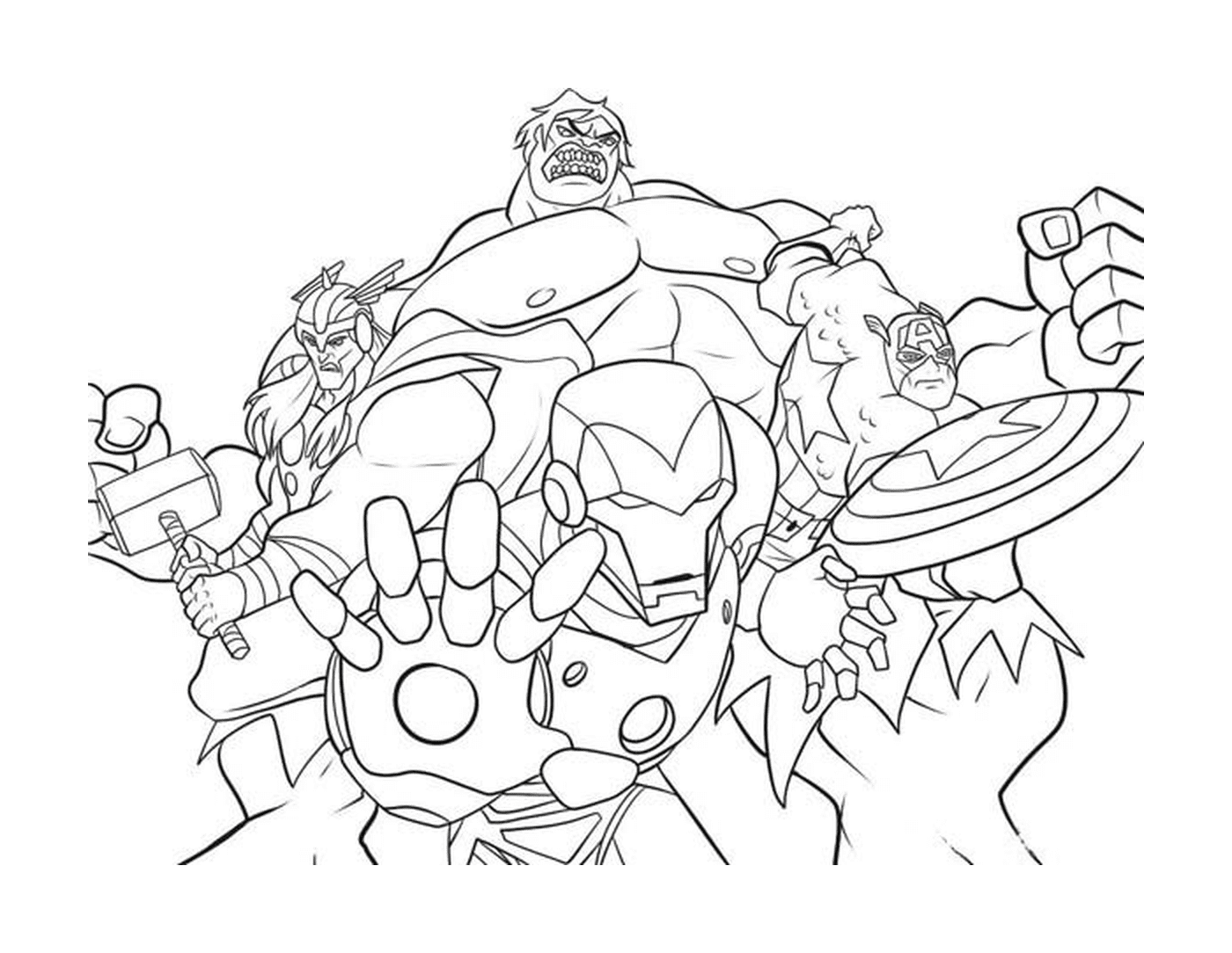 Colouring pages avengers 2