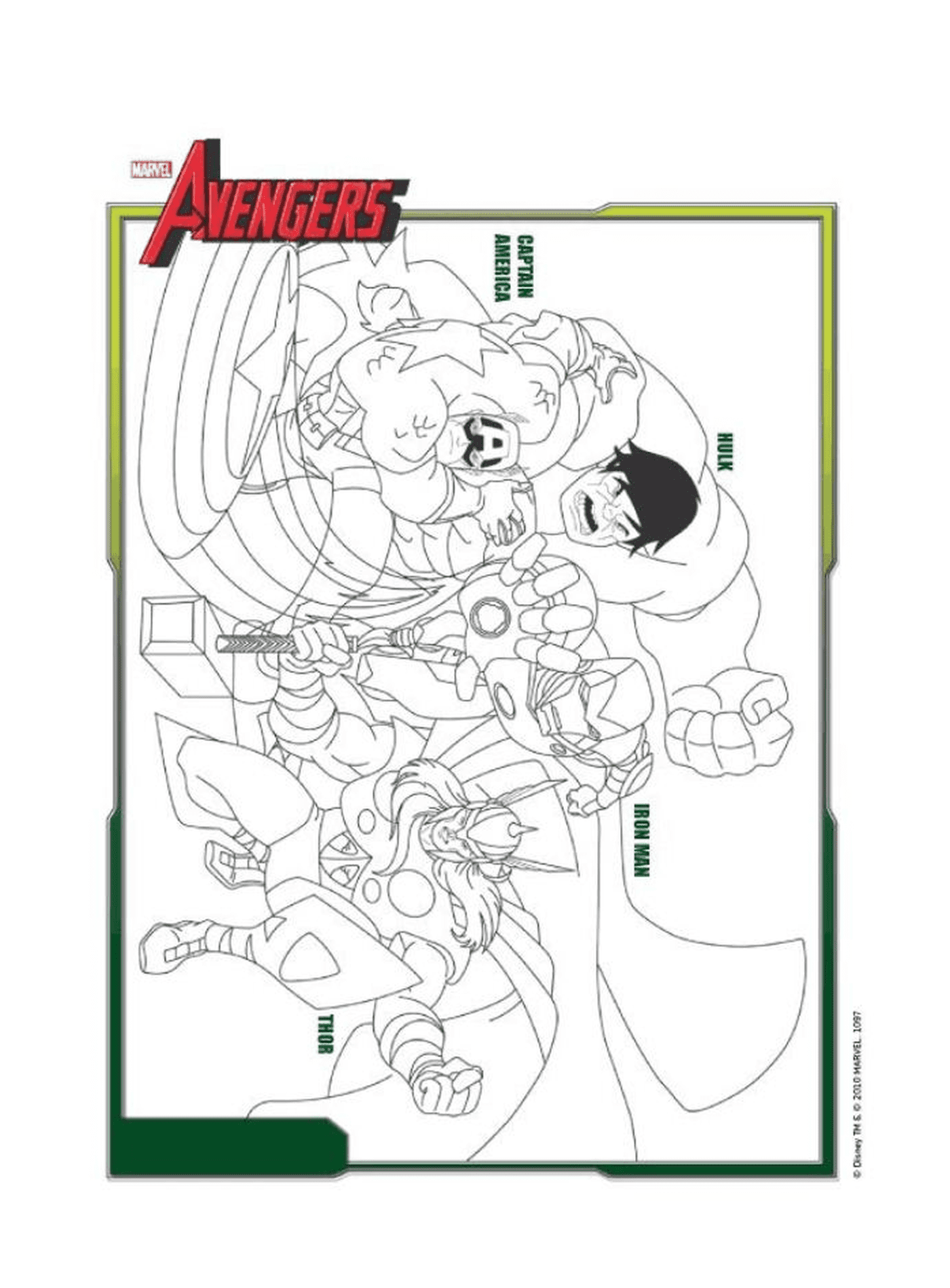 coloriage avengers free download