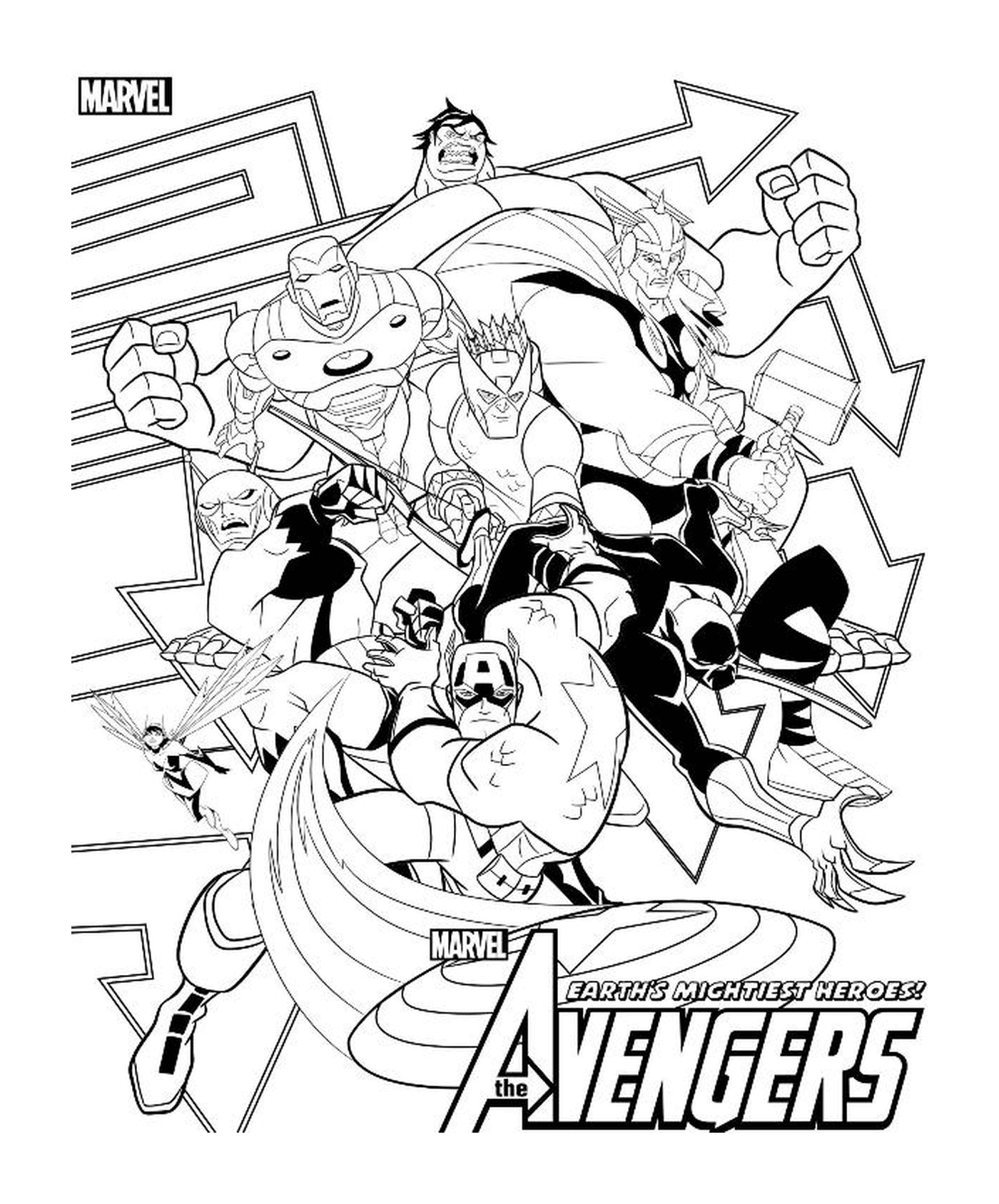 coloriage heroes the avengers