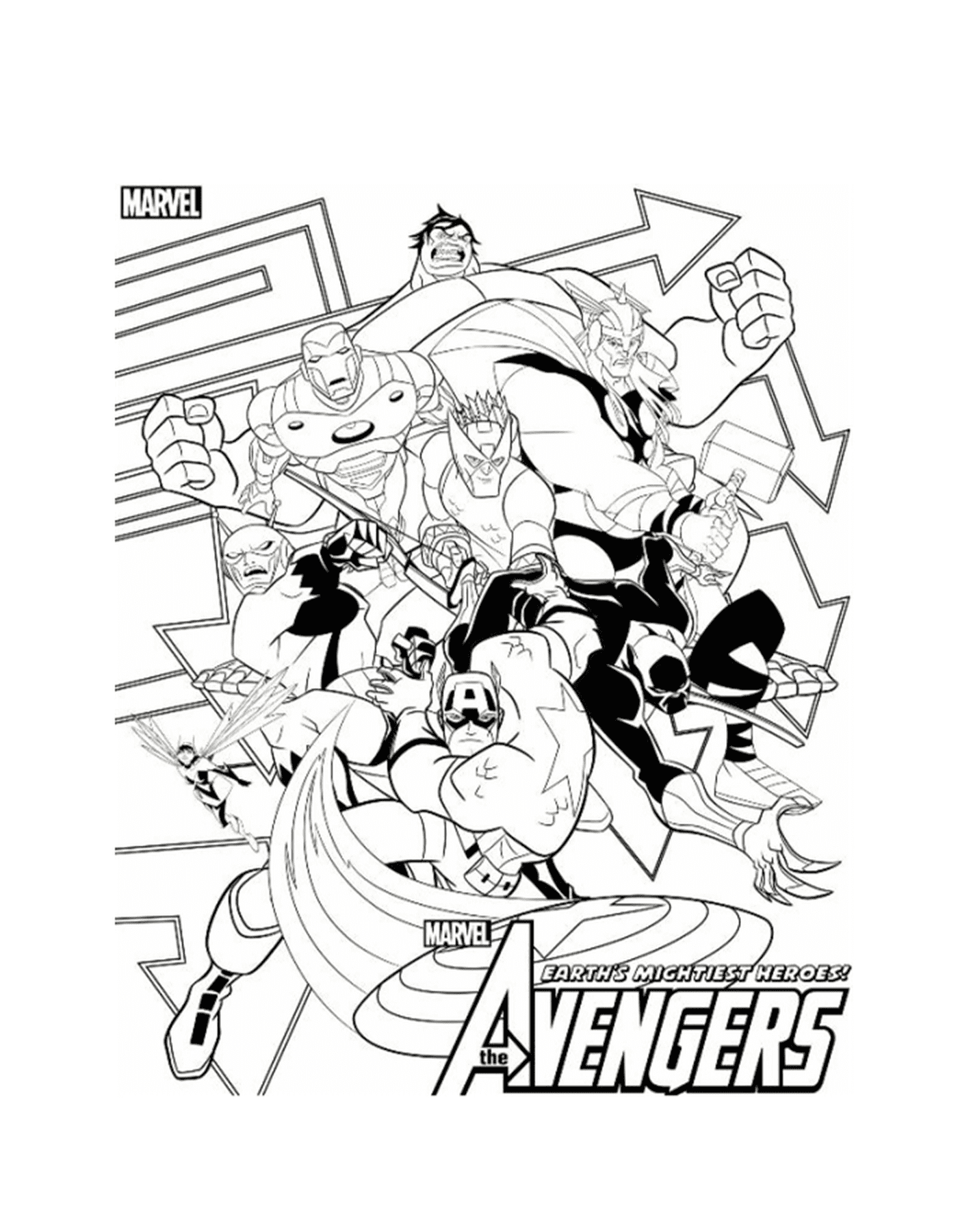 coloriage marvel avengers 44
