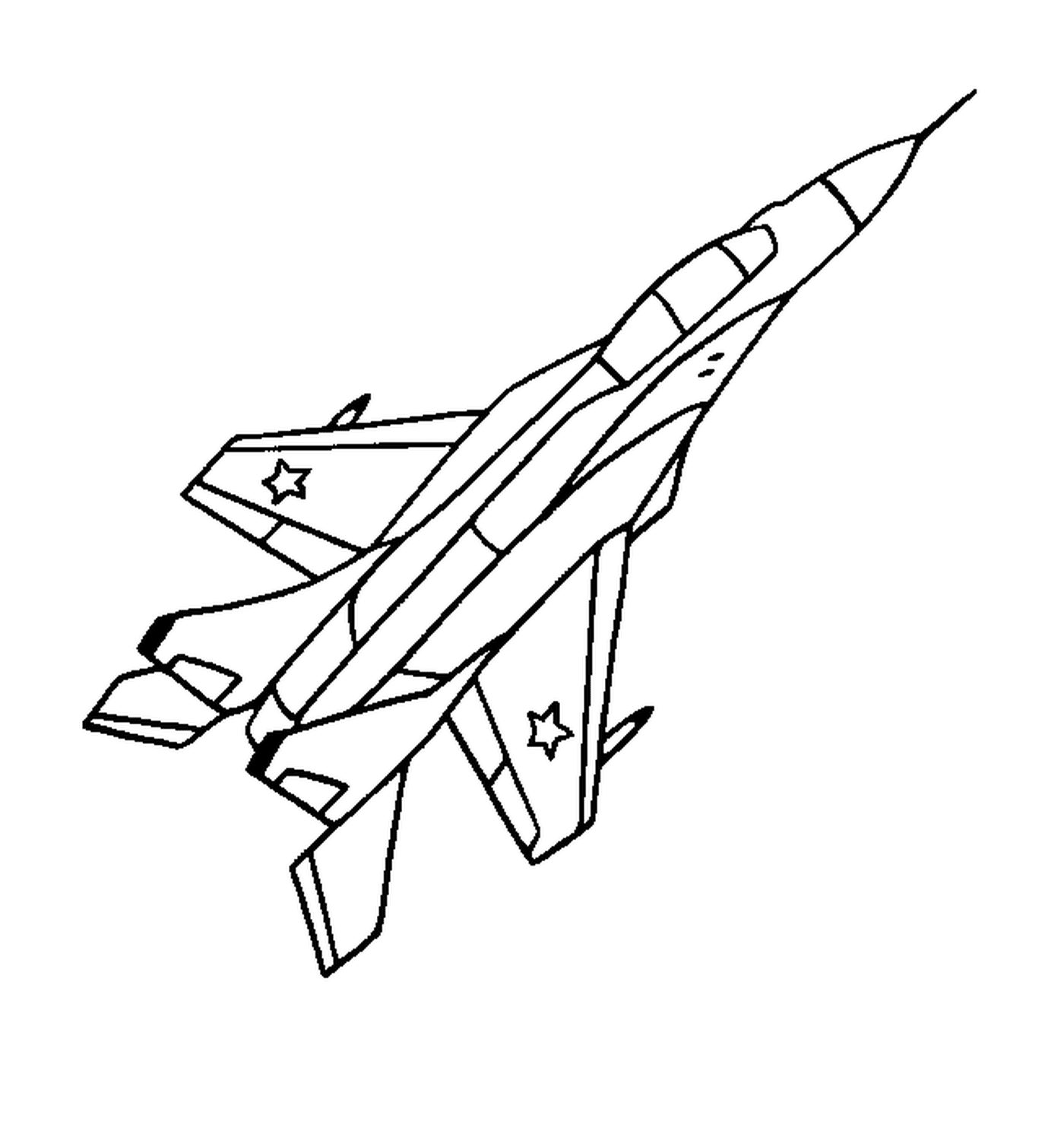 coloriage avion de chasse 22