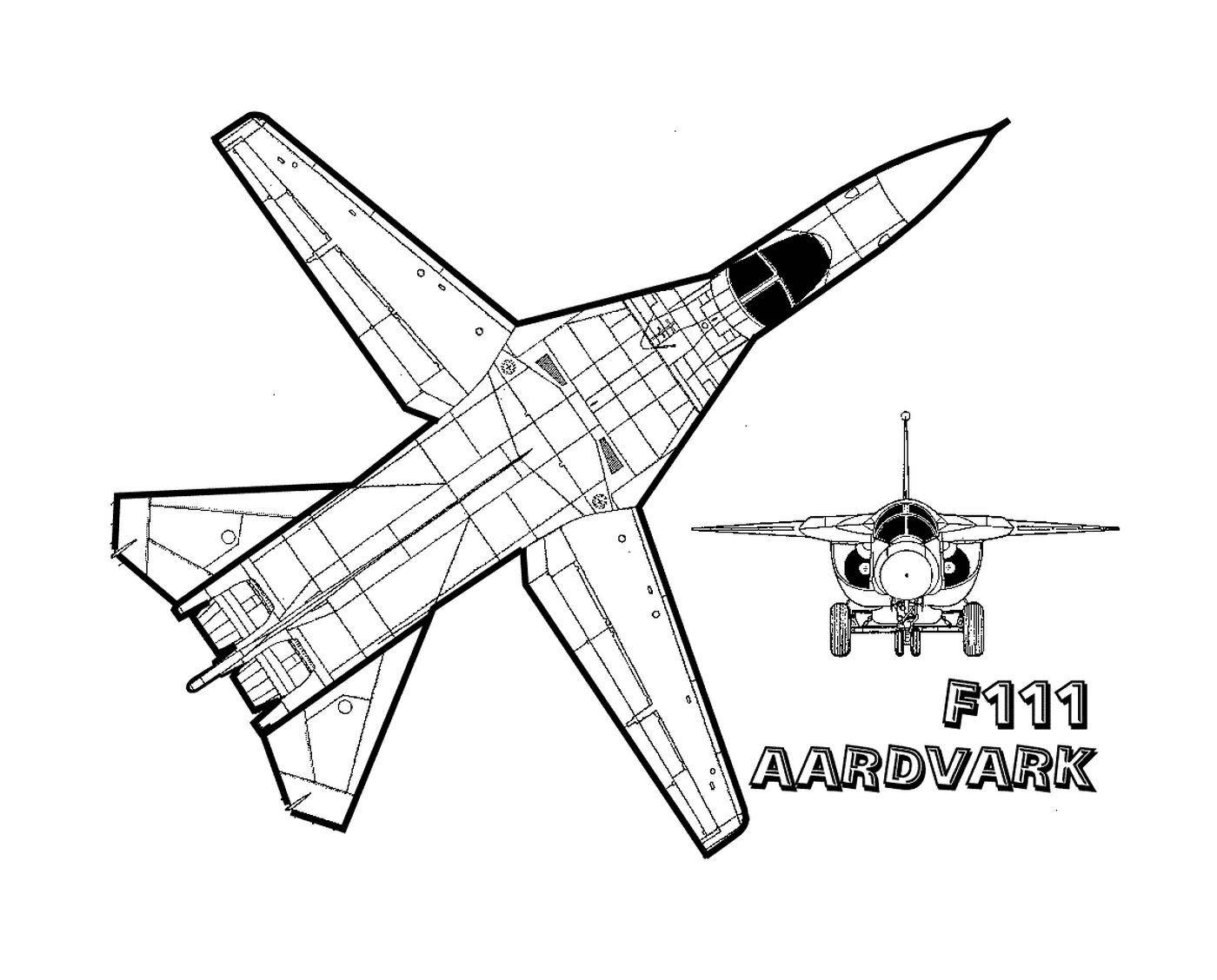 coloriage avion de chasse 47
