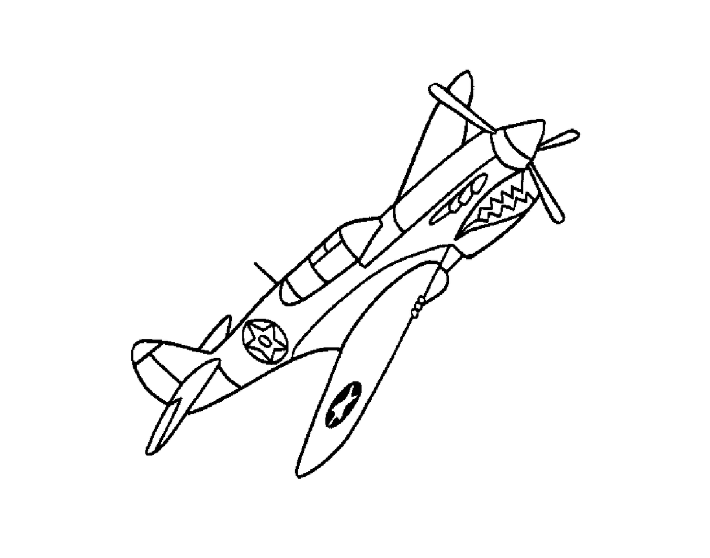coloriage avion de guerre 11