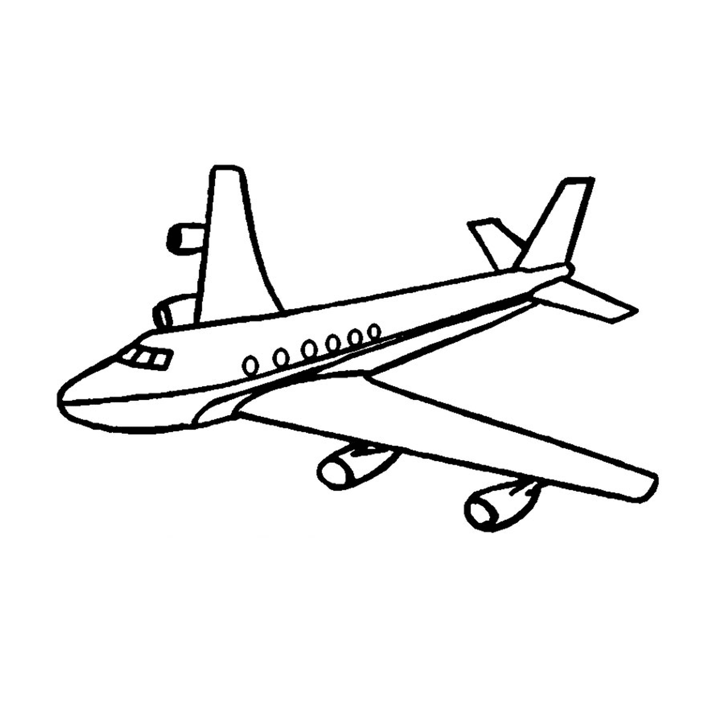 coloriage avion airbus