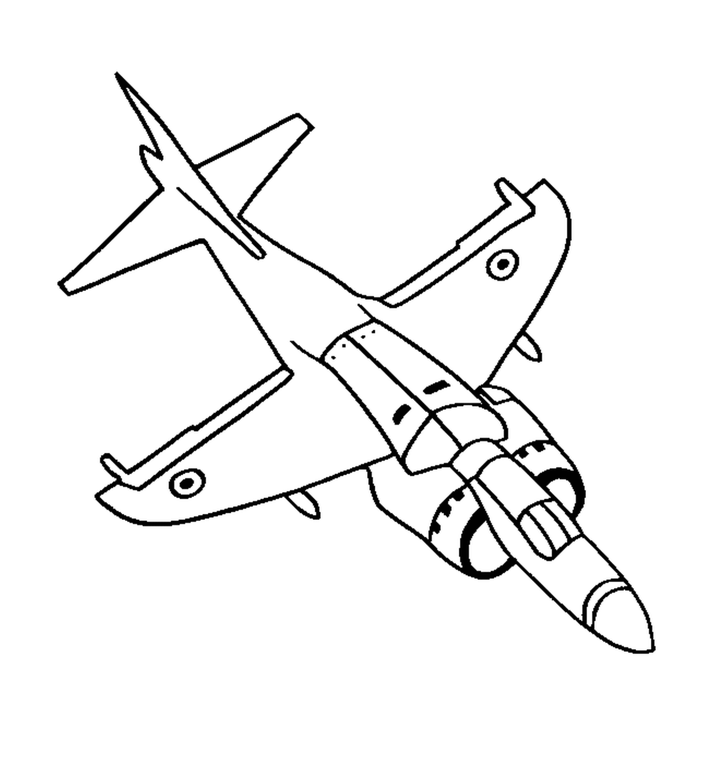 coloriage avion de chasse 21