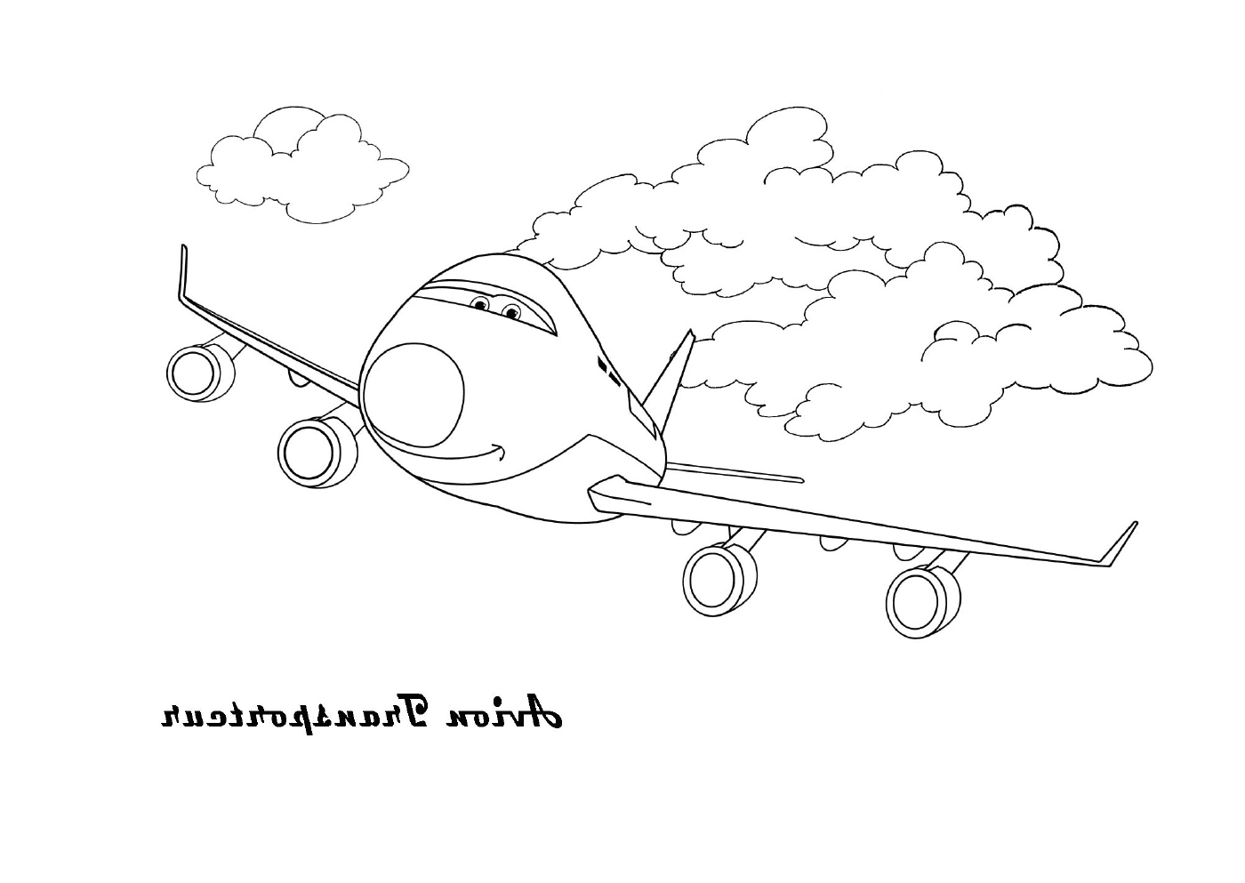 coloriage avion 81