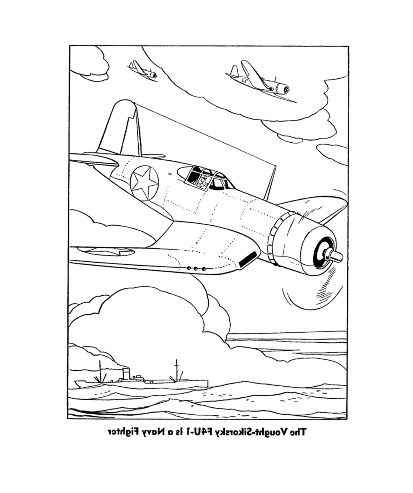 coloriage avion de guerre 29