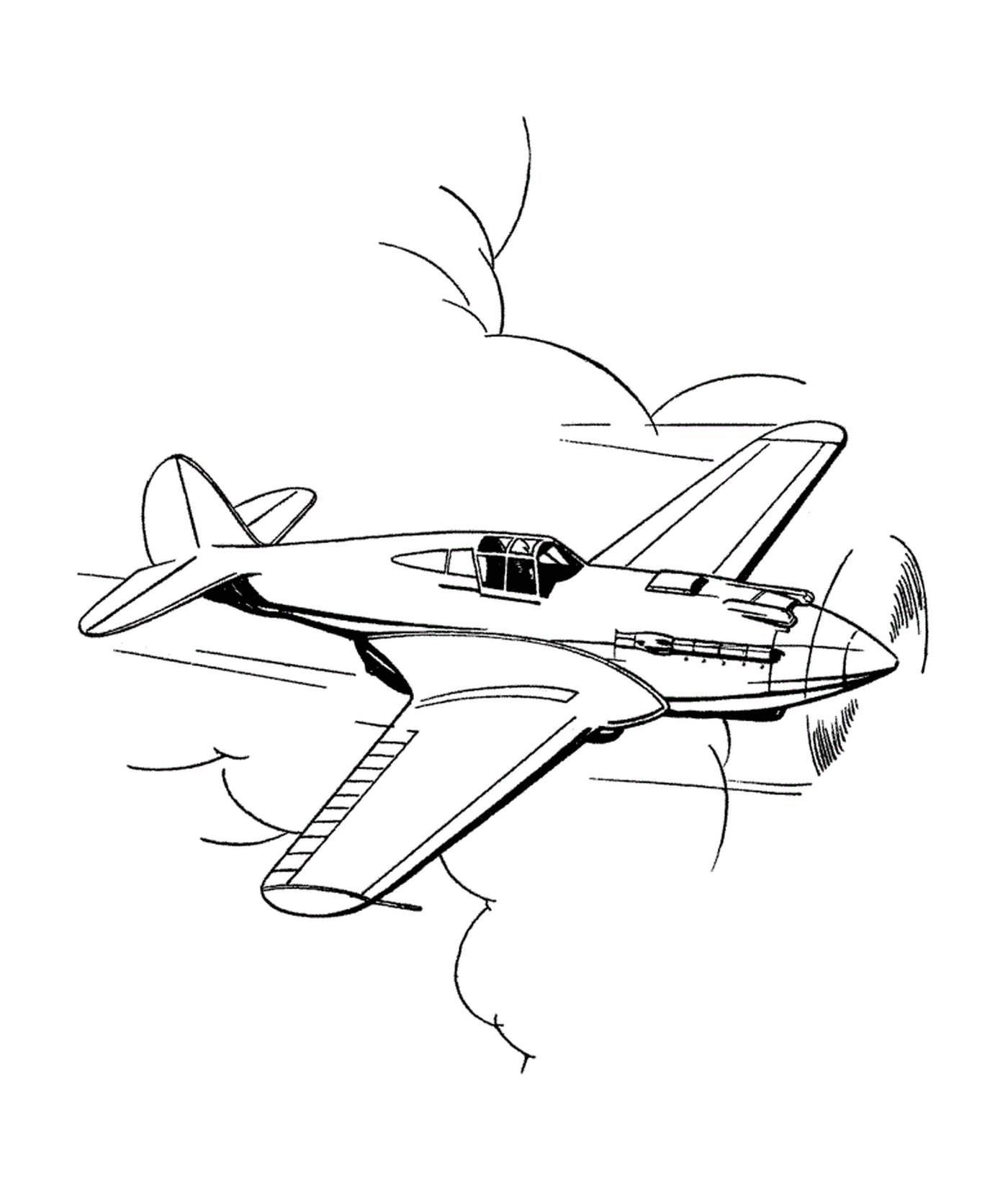 coloriage avion de guerre 8