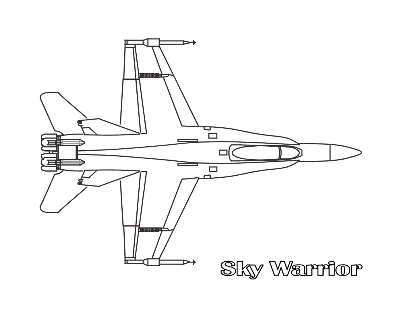 coloriage avion de chasse 18