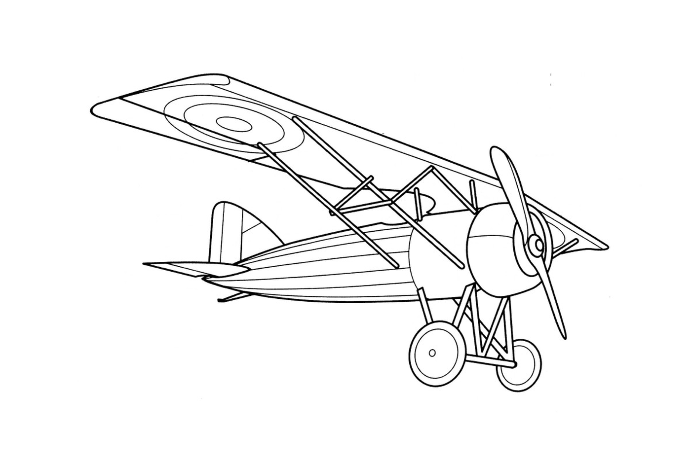 coloriage avion de guerre 17