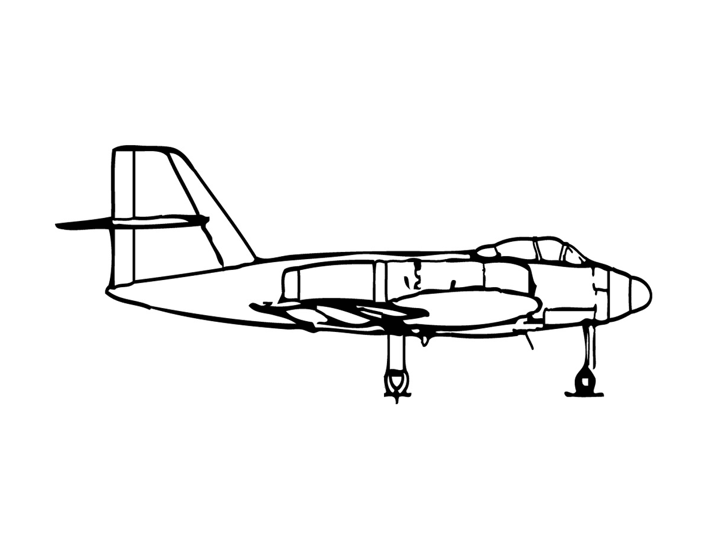 coloriage avion de chasse 10