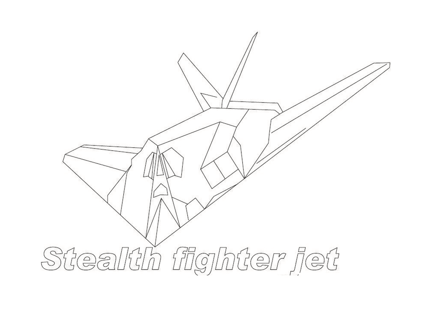 coloriage avion de chasse 11