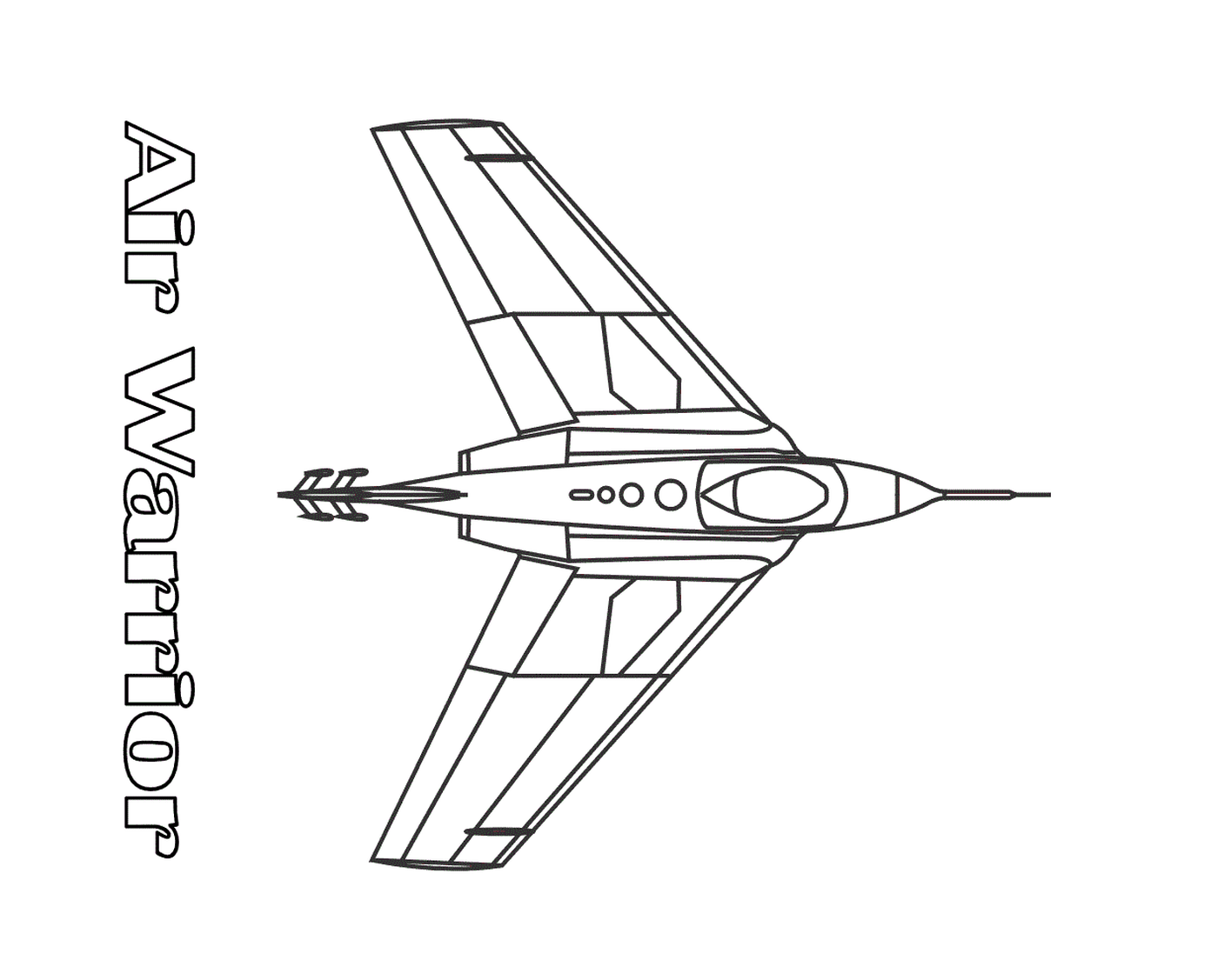 coloriage avion de chasse 28