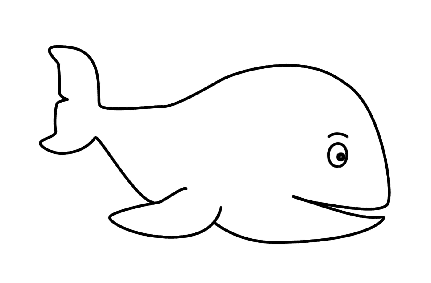 coloriage baleine enfant