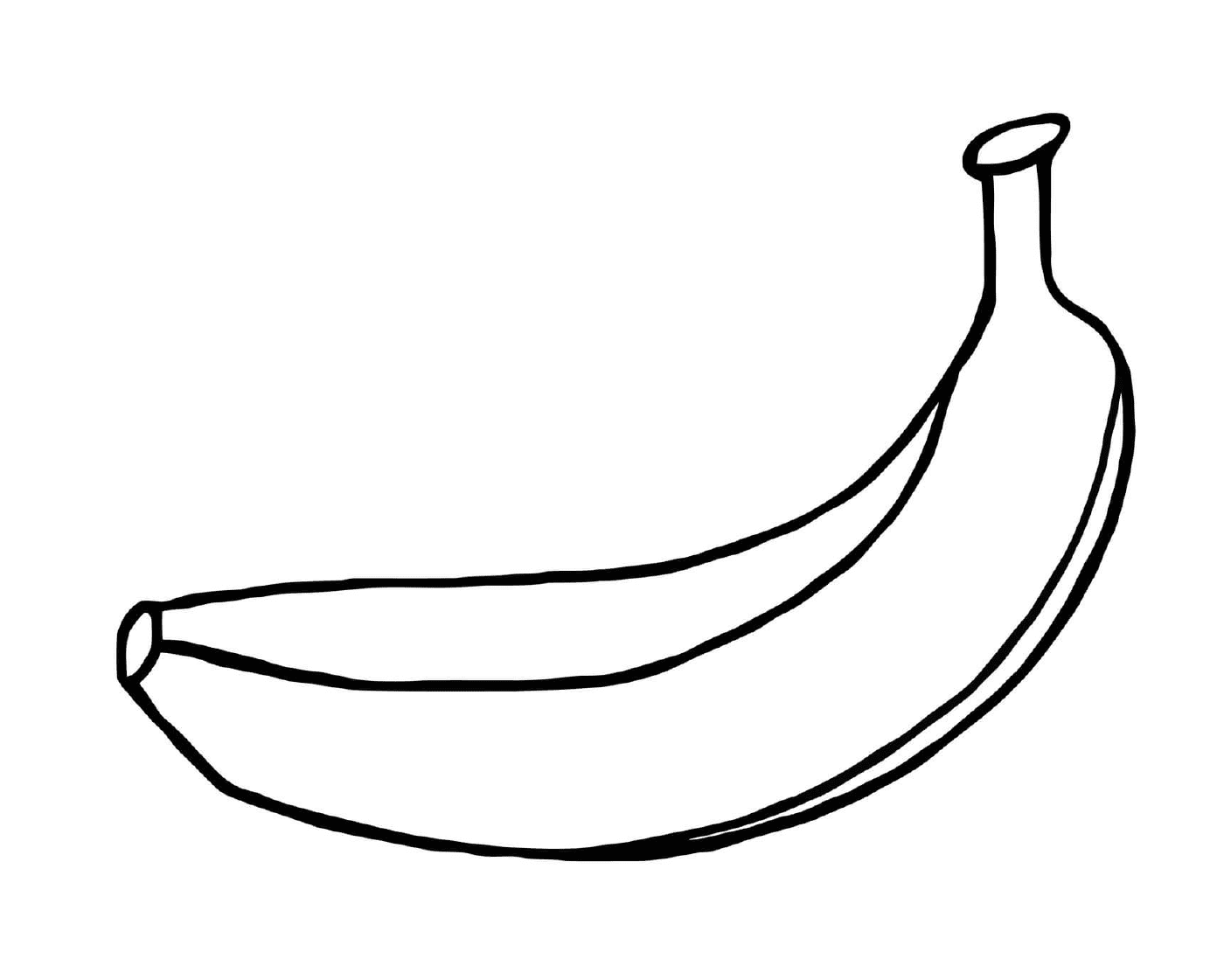 coloriage banana banane fruit