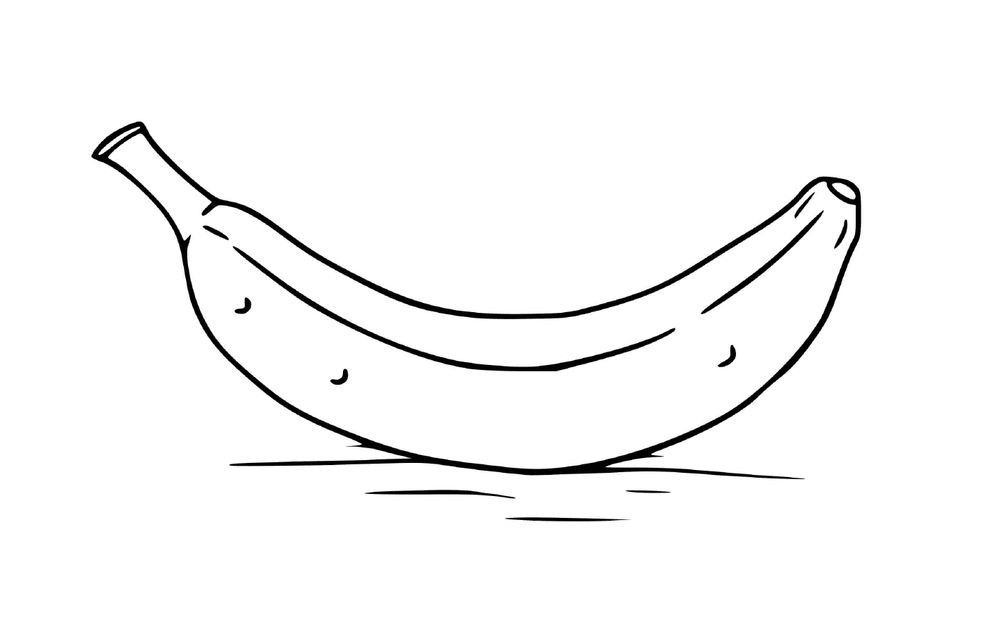 coloriage simple banane bananas