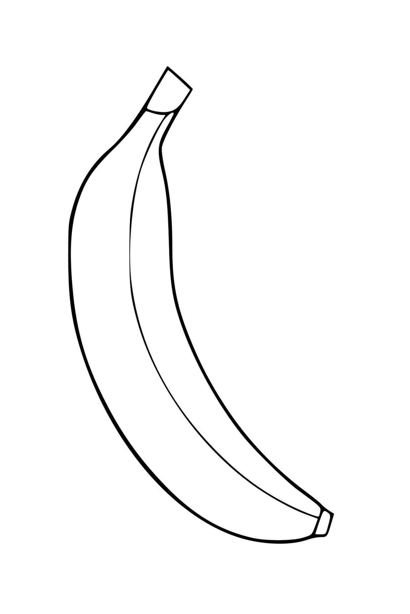 coloriage banane simple