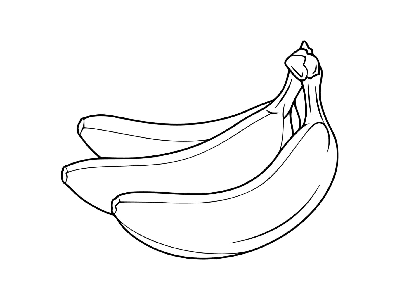 coloriage banane fruit maternelle
