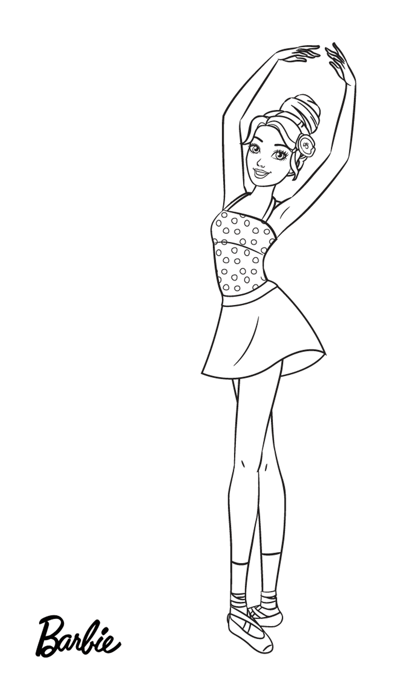coloriage barbie danseuse ballerine