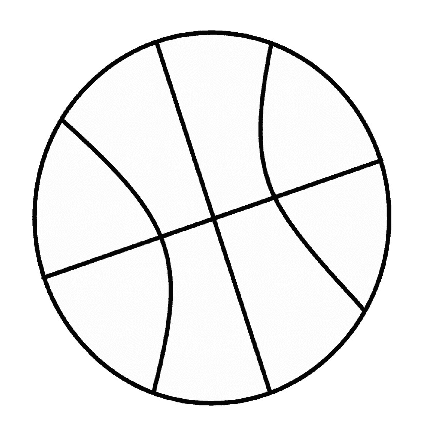 coloriage dessin ballon de basket