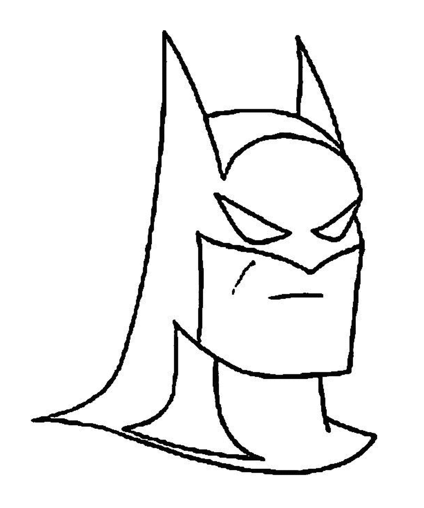 coloriage Tete de Batman