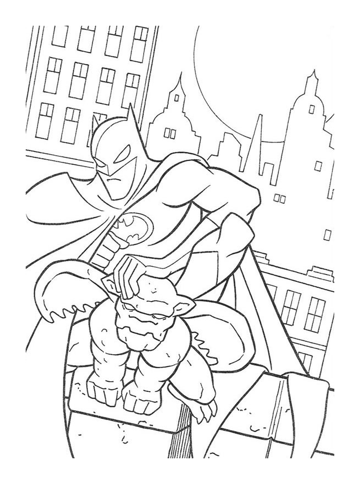 coloriage batman spiderman