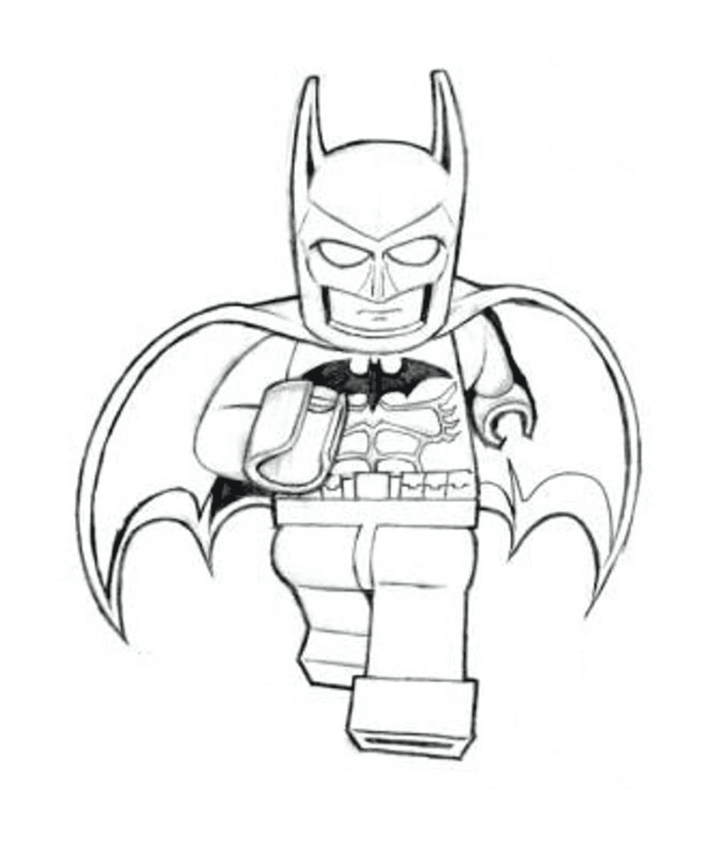 coloriage batman lego is running movie