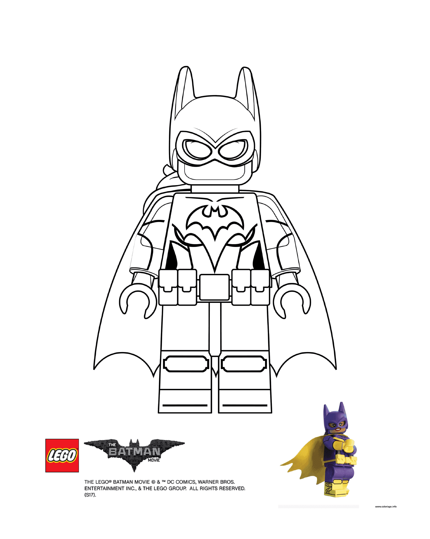 coloriage Batgirl Lego Batman Film
