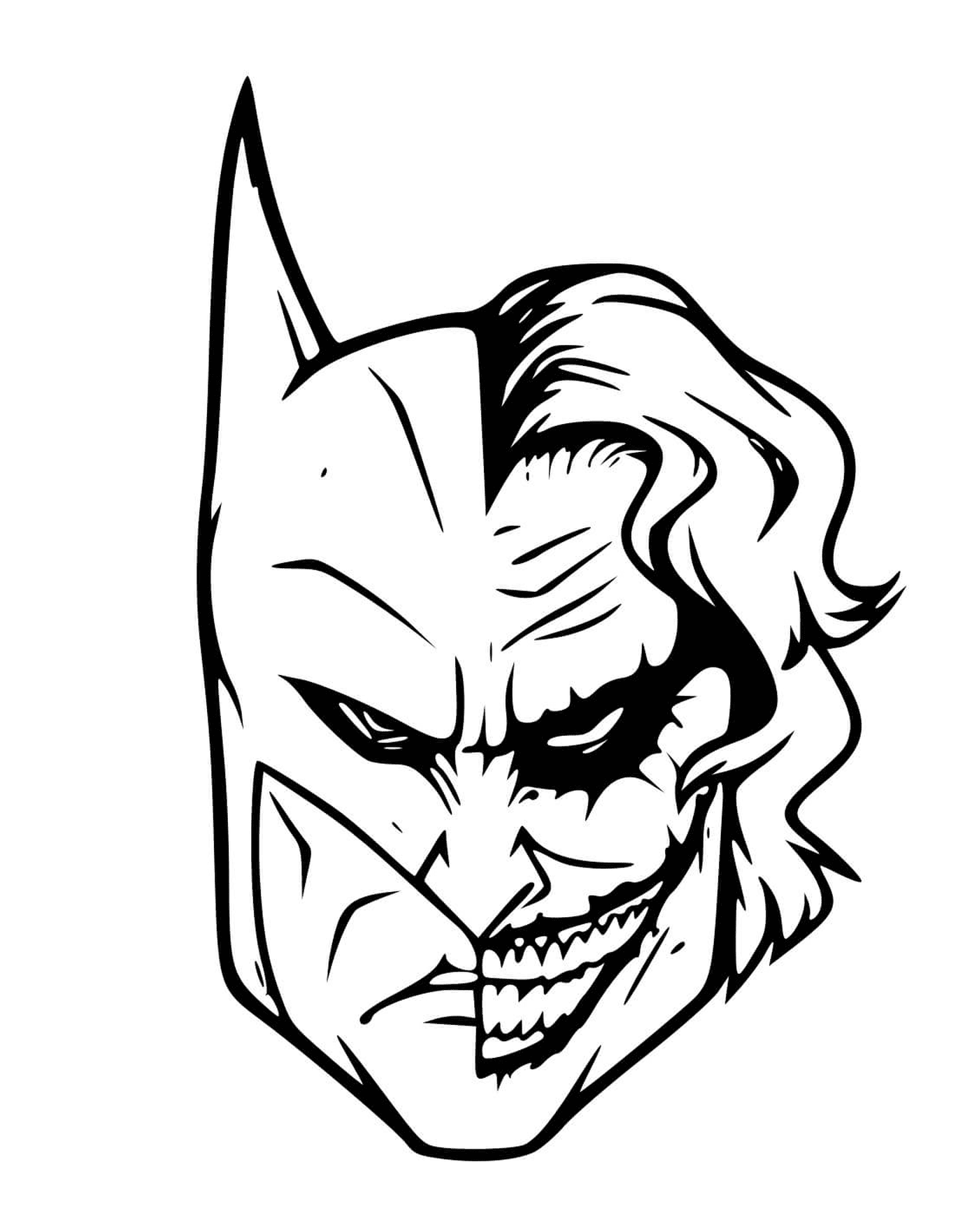 coloriage batman vs joker