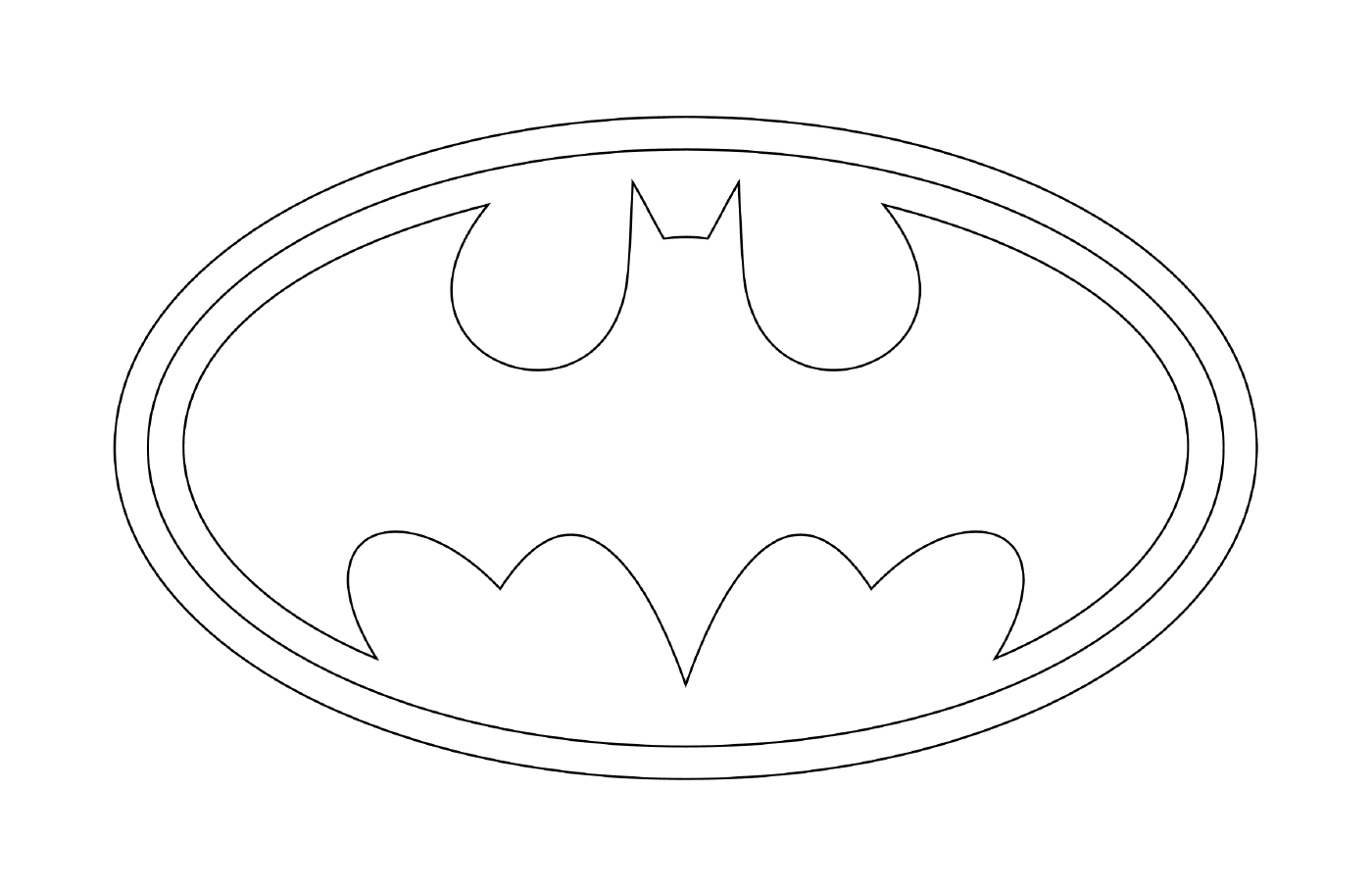 coloriage logo batman