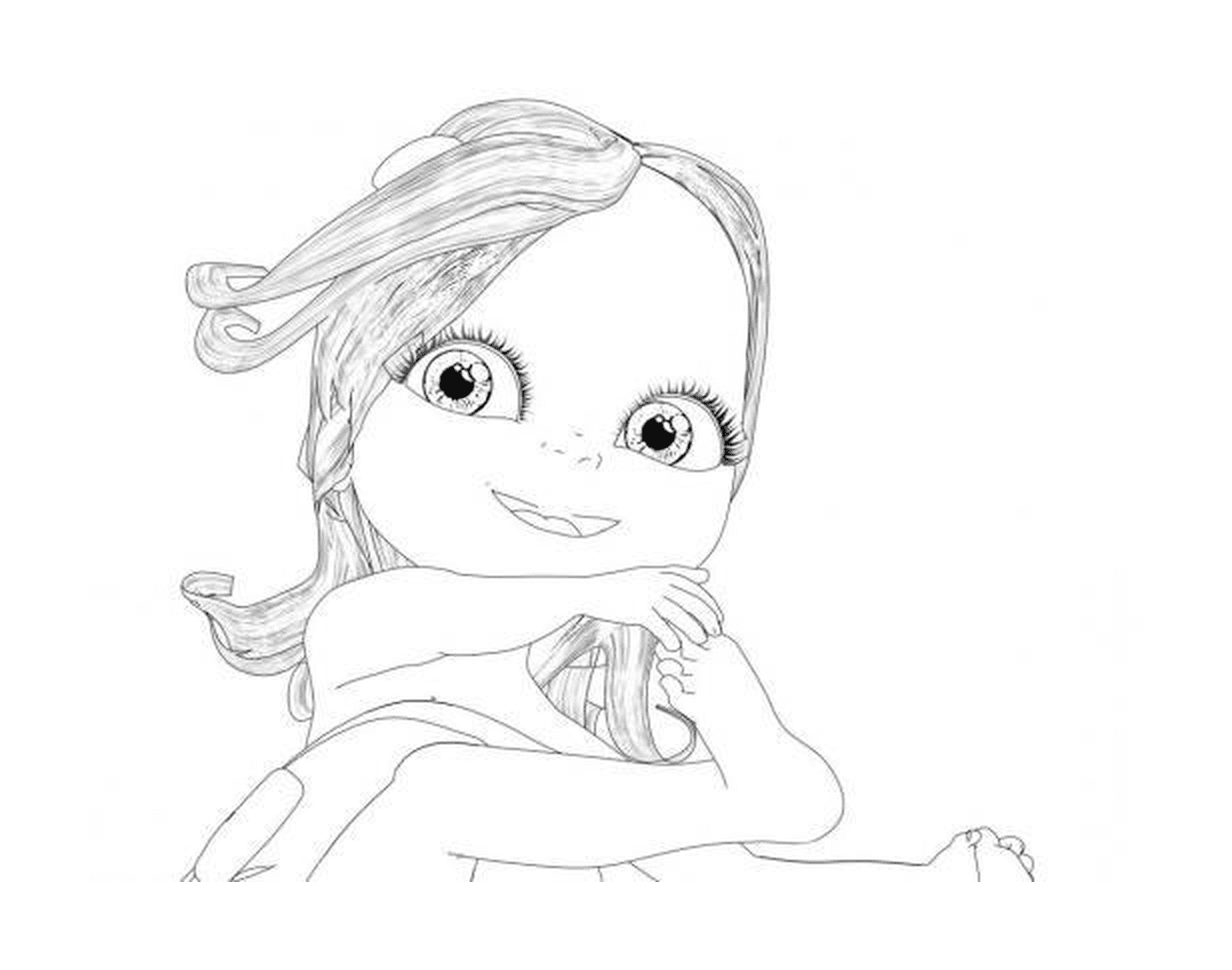 coloriage bebe lilly