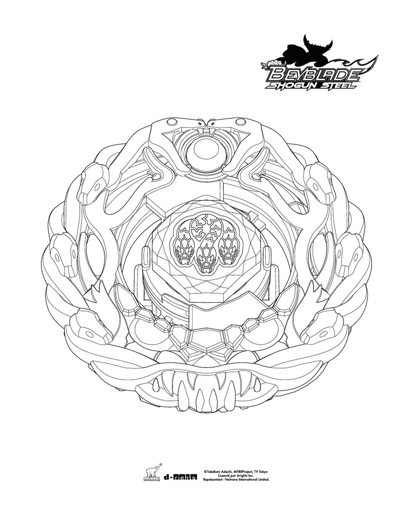 coloriage beyblade 6