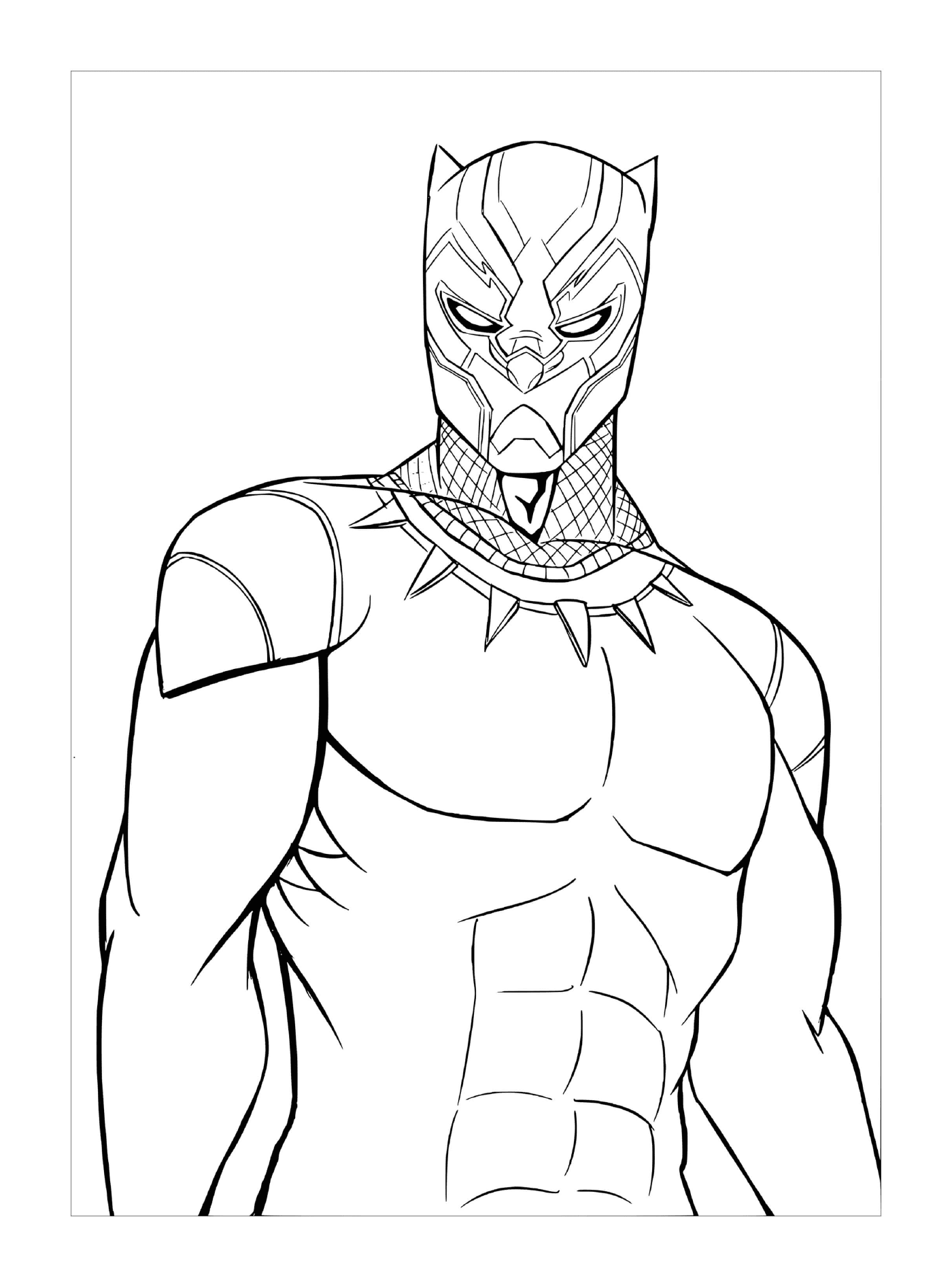 coloriage black panther panthere noire