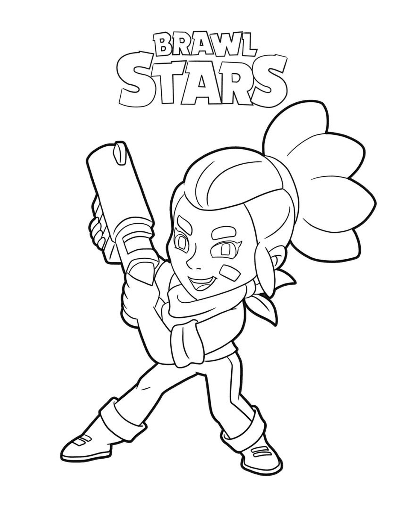 coloriage Shelly Brawl Stars Character