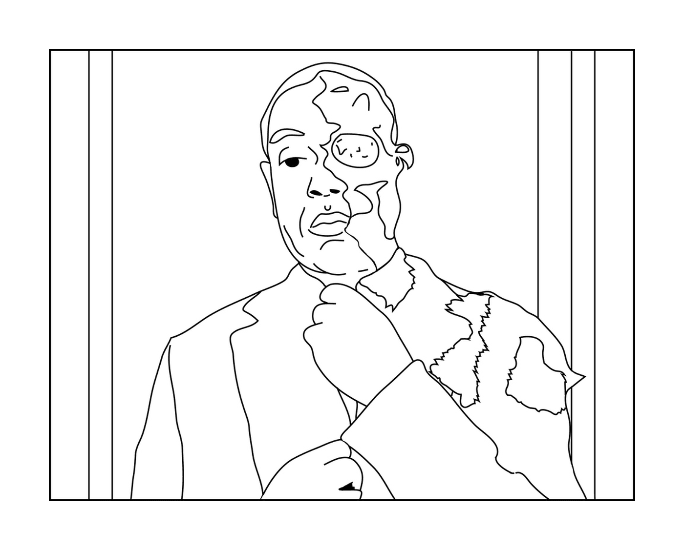 coloriage Two Face Gus Breaking Bad