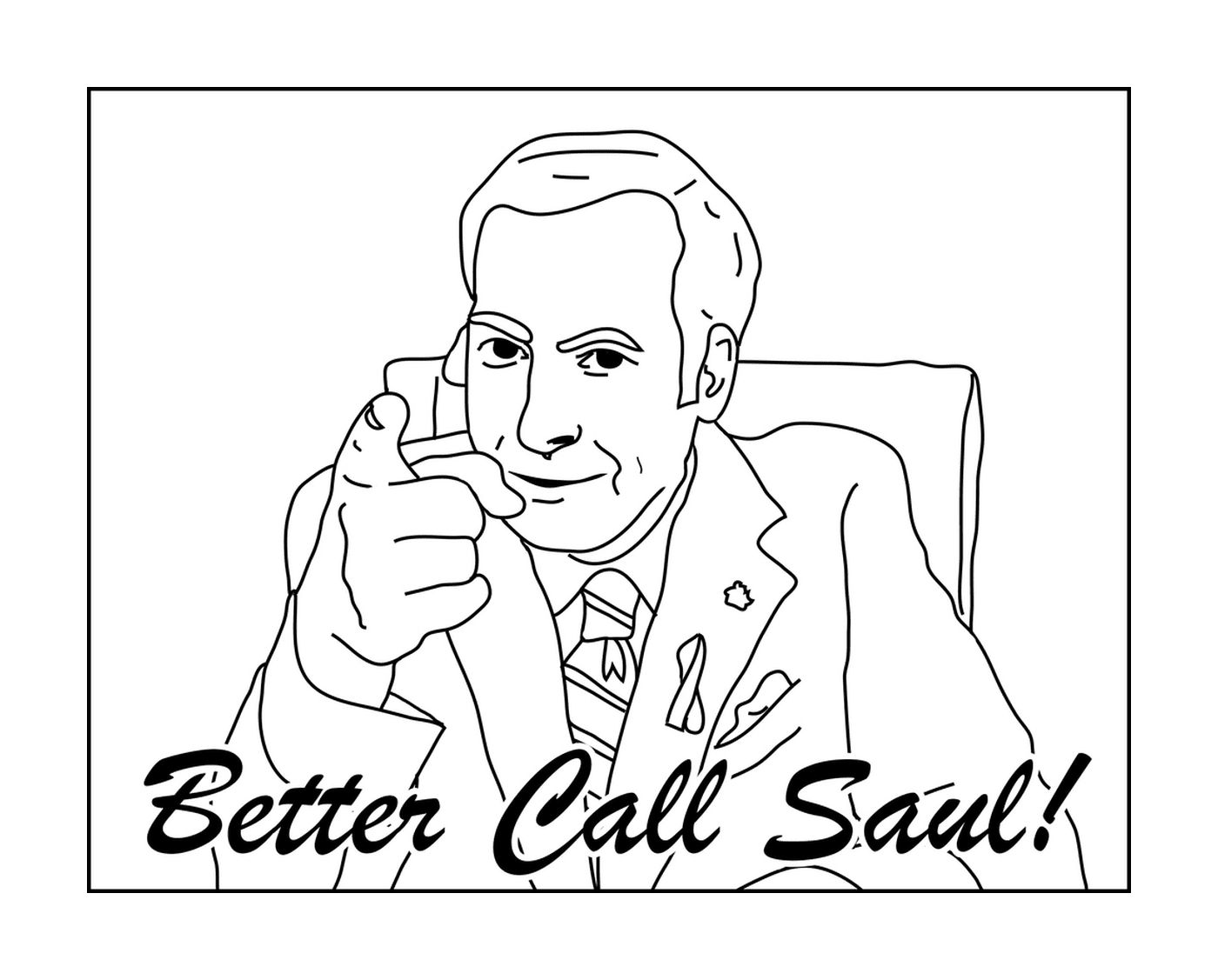 coloriage Saul Goodman Breaking Bad