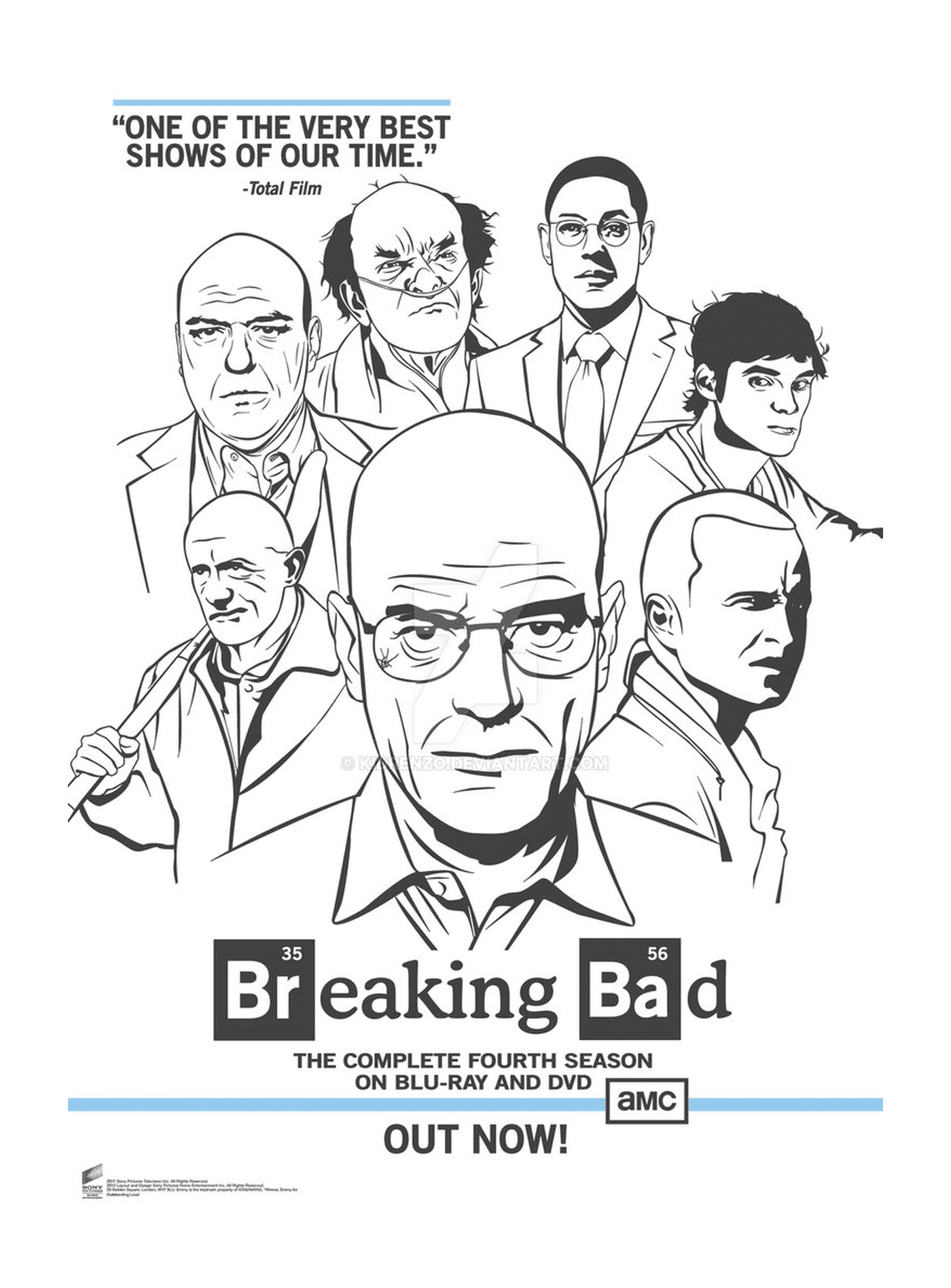 coloriage breaking bad poster