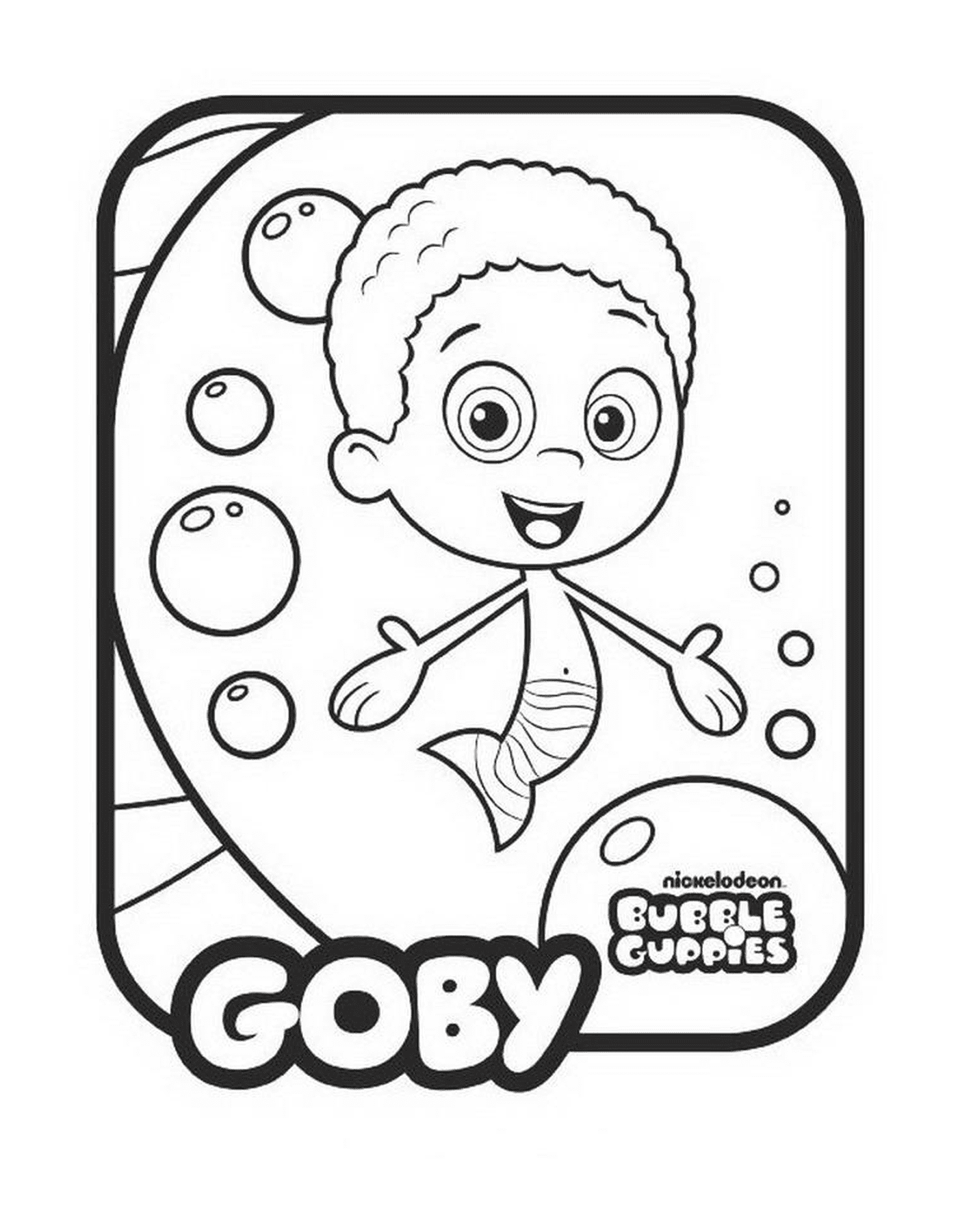 coloriage Goby Bubble Guppies
