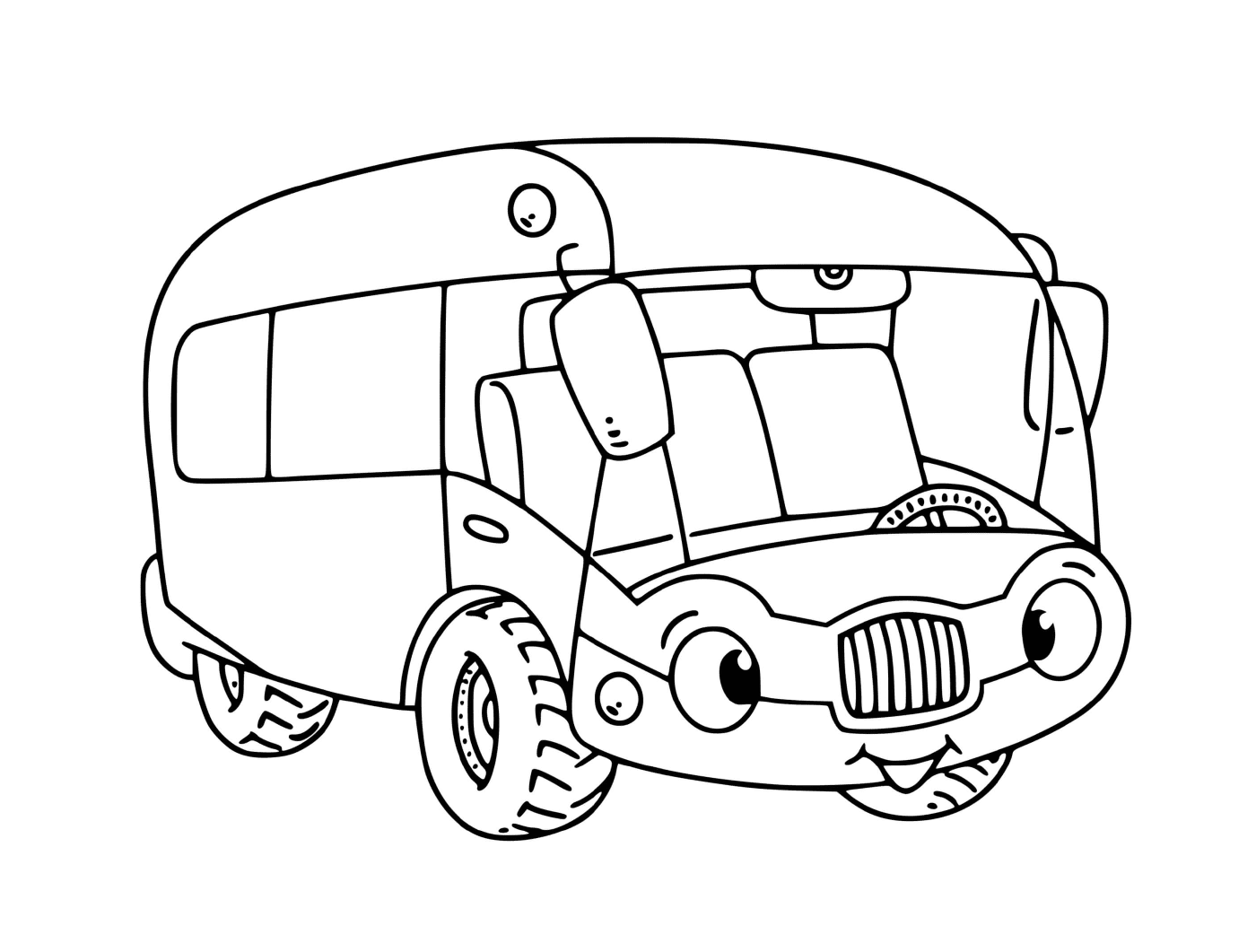 coloriage bus ecole pour enfants