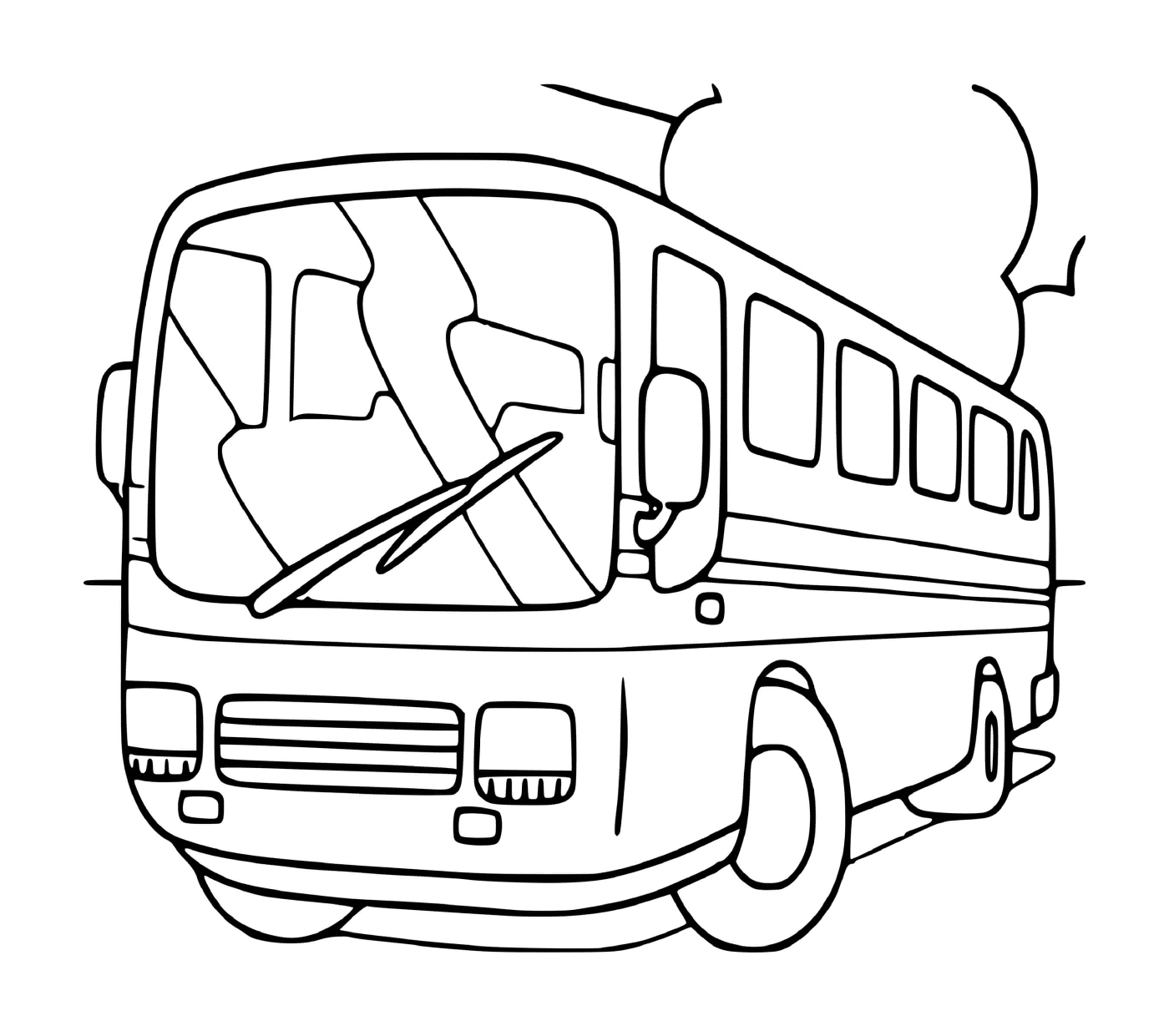 coloriage autobus autcar
