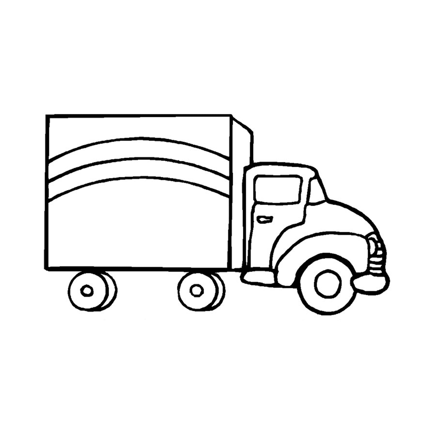 coloriage camion transport