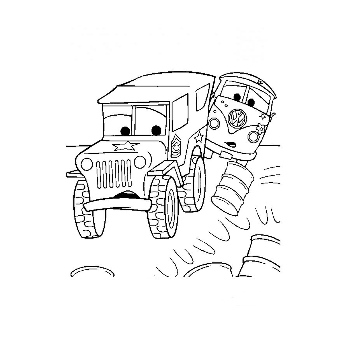 coloriage camion cars