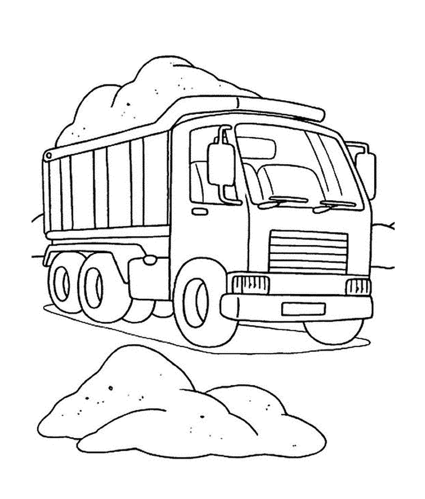camion de terre