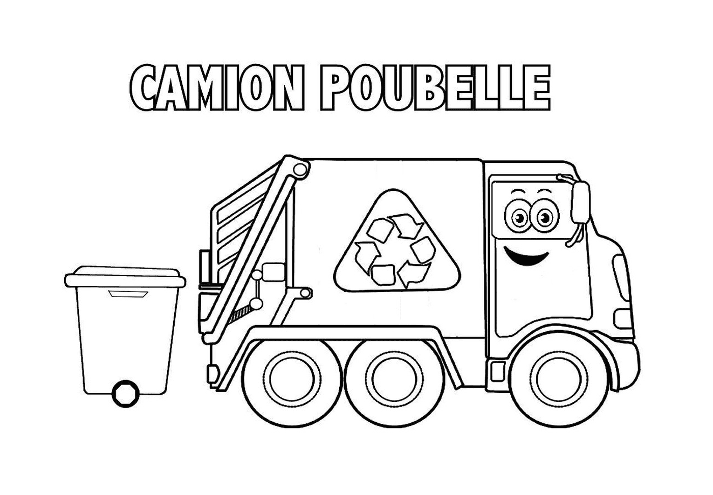 coloriage camion poubelle