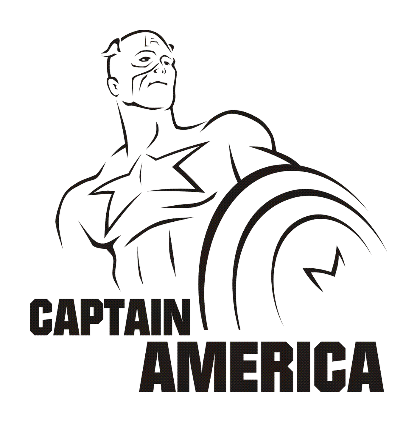 coloriage colorier captain america 75