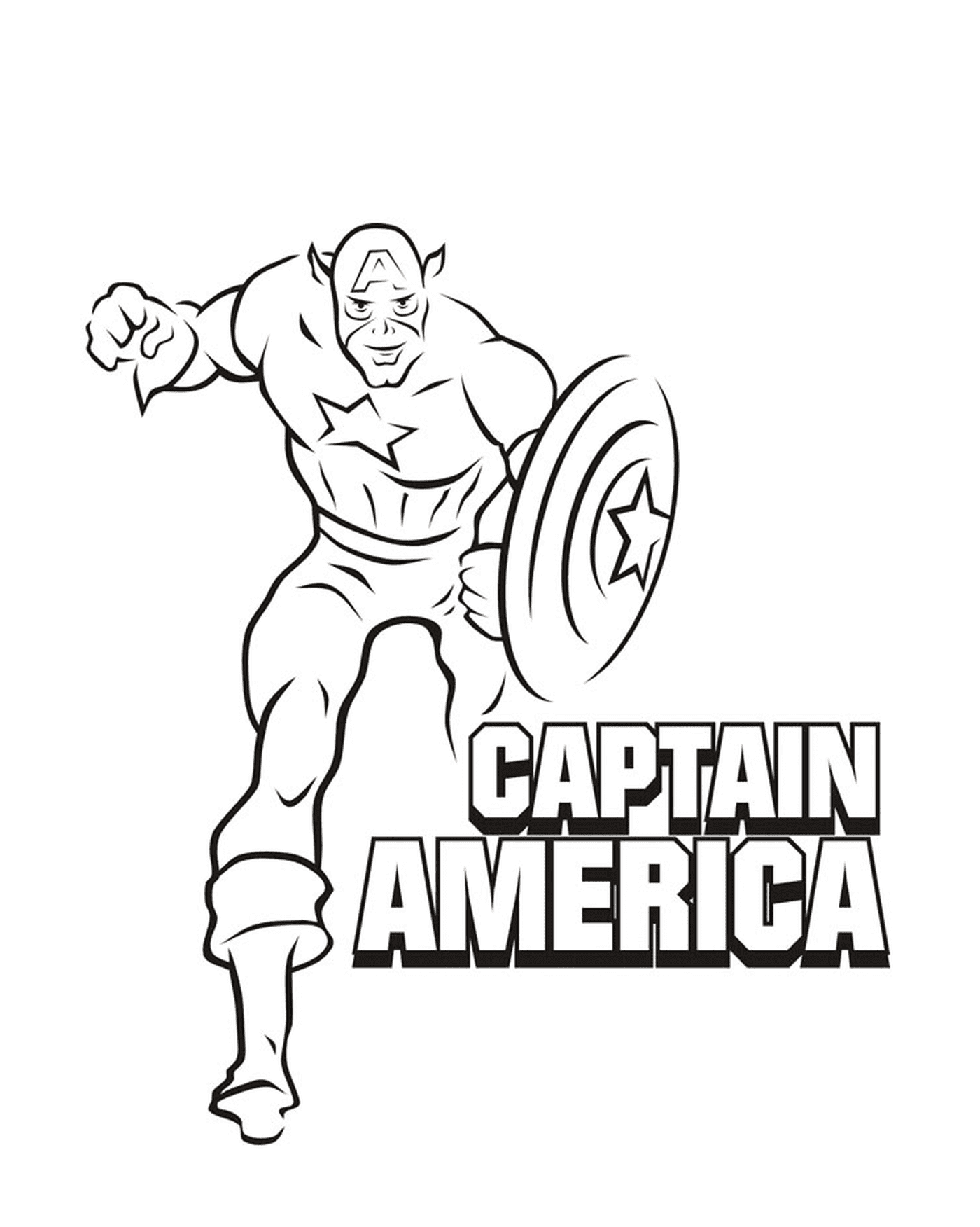 coloriage colorier captain america 33