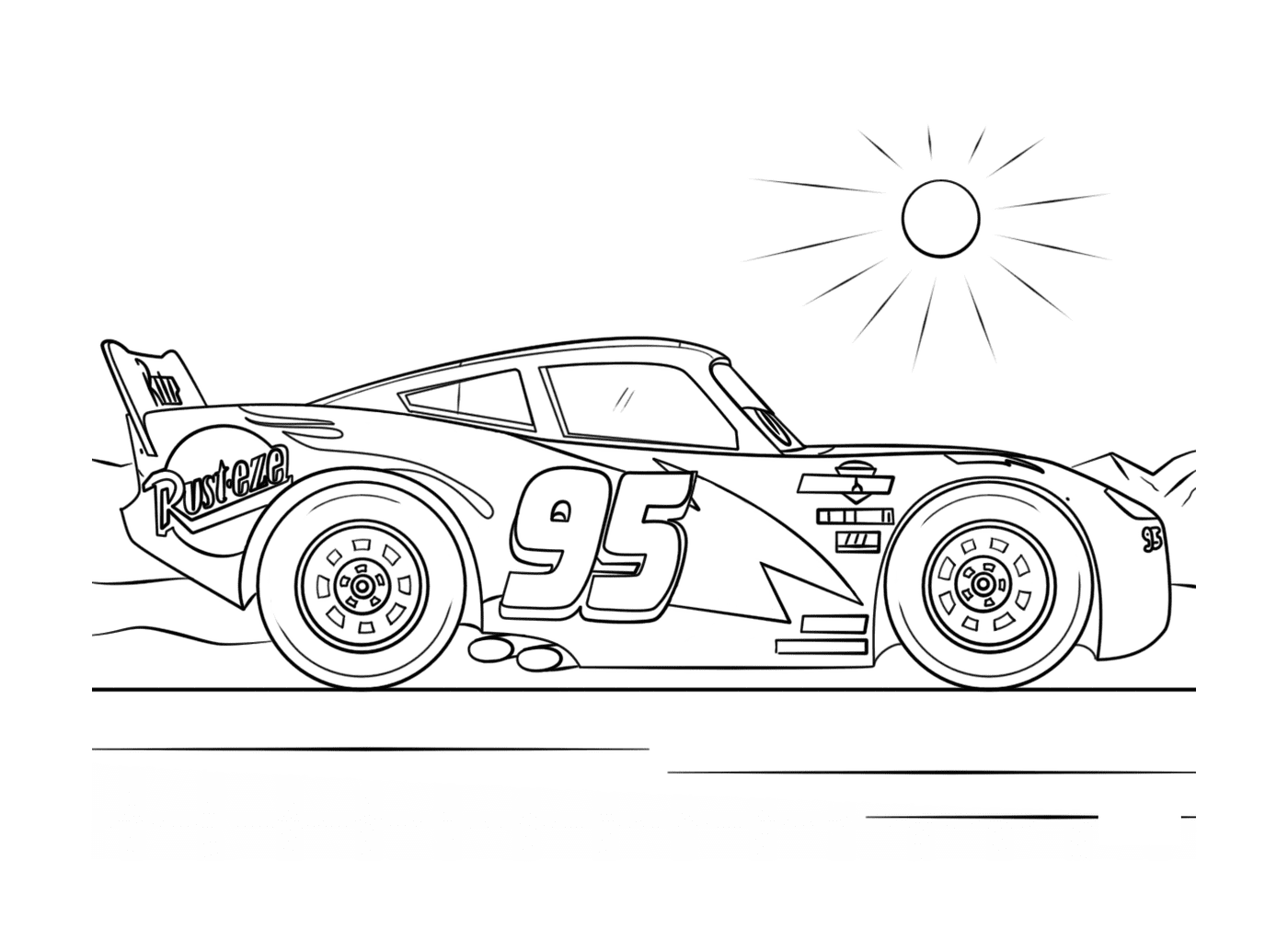 coloriage lightning mcqueen from cars 3 3 disney