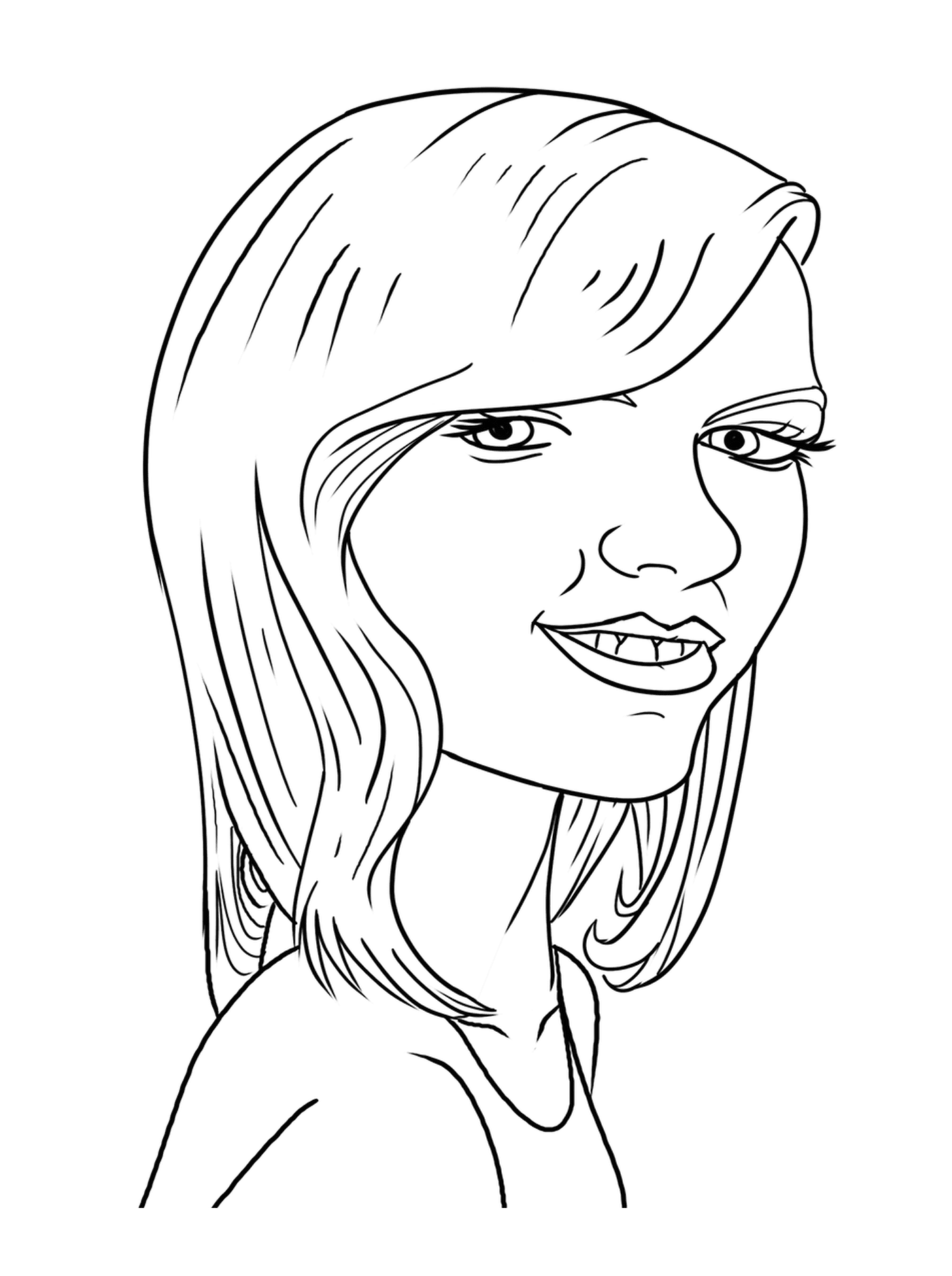 coloriage Taylor Swift Funny