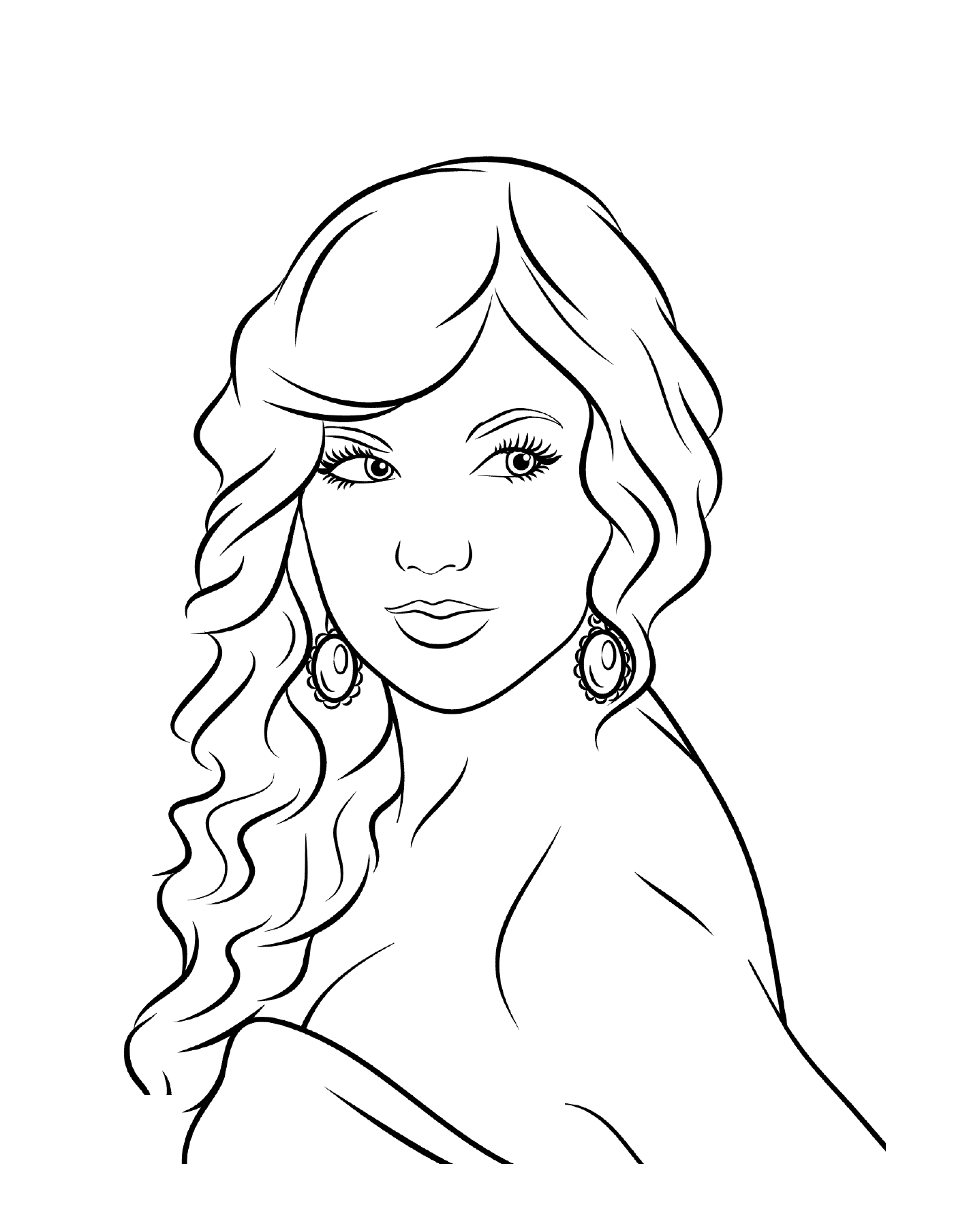 coloriage taylor swift