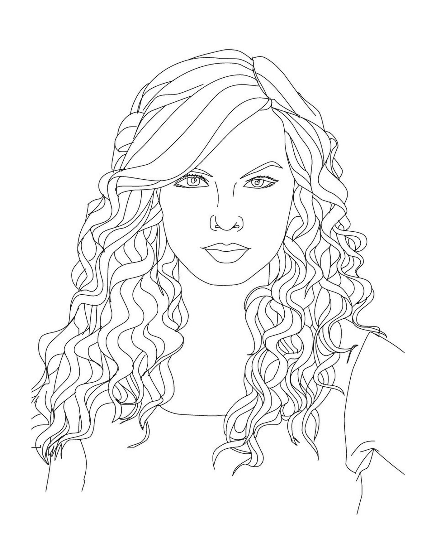 coloriage taylor swift 2